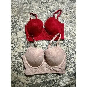 Ambrielle Women's Lace Bras Size 38D Lot Of 2